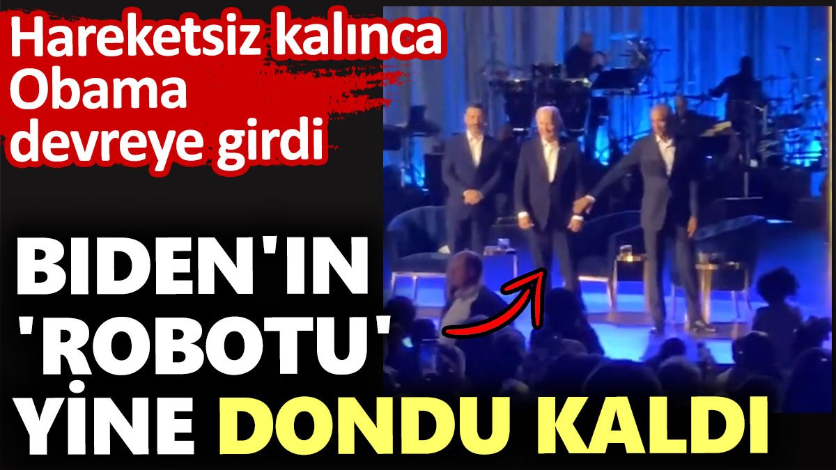 Biden'ın robotu yine dondu kaldı