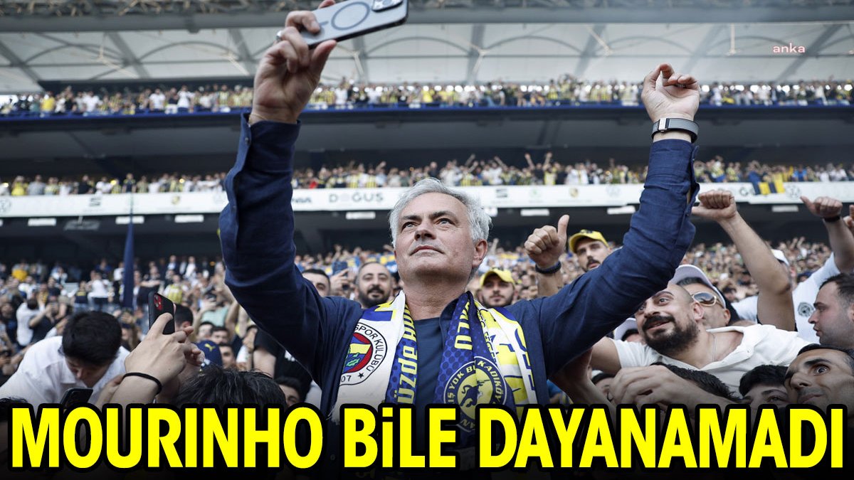 Mourinho bile dayanamadı