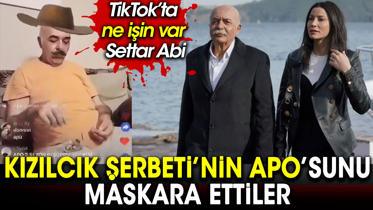 Kızılcık Şerbeti’nin Apo’sunu TikTok’ta maskara ettiler