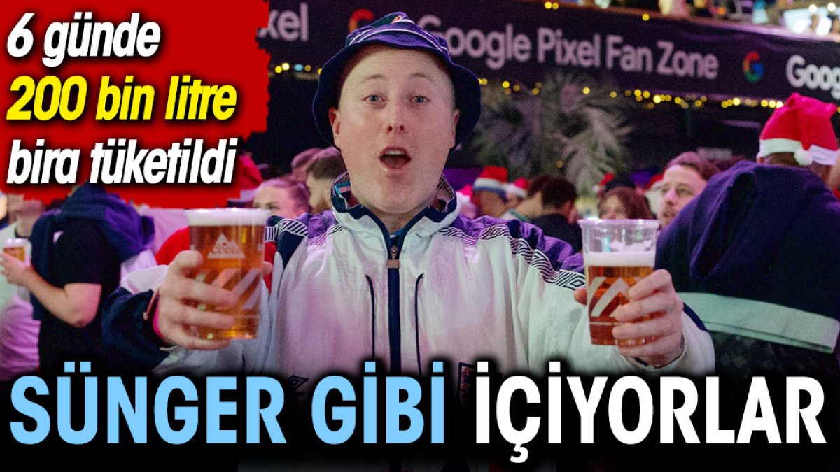 Sünger gibi içiyorlar. 6 günde 200 bin litre bira tüketildi