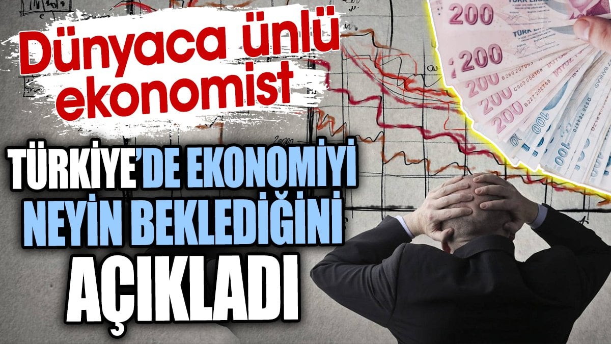Dünyaca ünlü ekonomist Türkiye’de ekonomiyi neyin beklediğini açıkladı