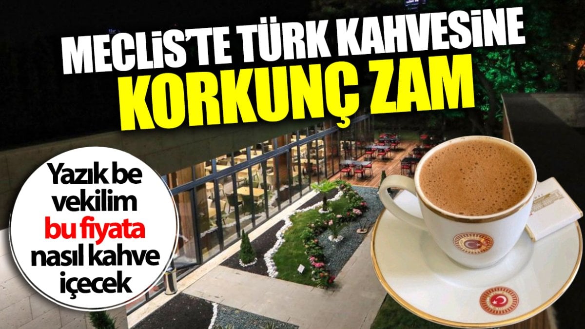 Meclis'te Türk kahvesine korkunç zam! Yazık be vekilim bu fiyata nasıl kahve içecek