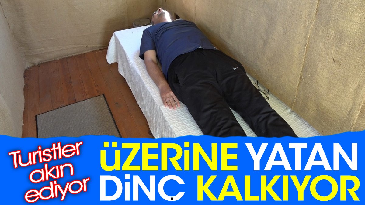 Üzerine yatan dinç kalkıyor. Turistler akın ediyor