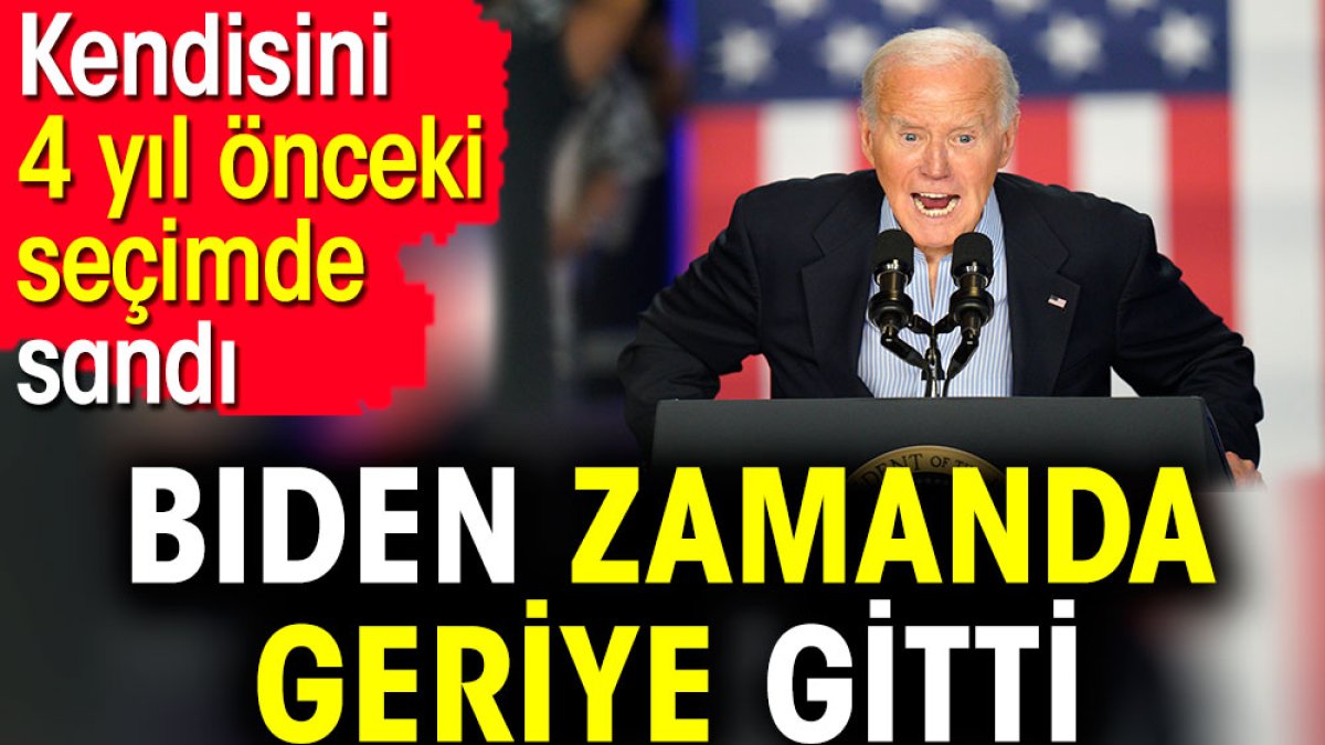 Biden zamanda geriye gitti. Kendisini 4 yıl önceki seçimde sandı