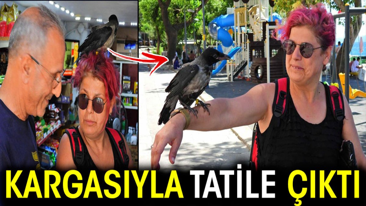 Kargasıyla tatile çıktı