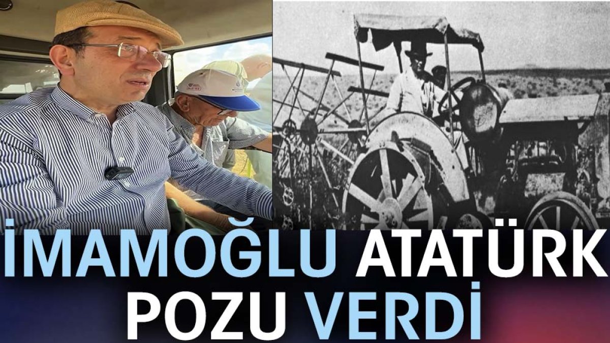 İmamoğlu Atatürk pozu verdi