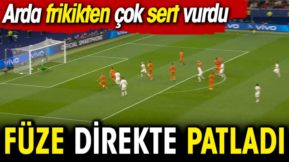 Arda'nın füzesi direkte patladı