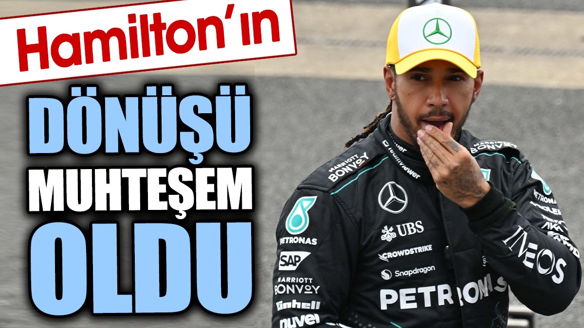 Lewis Hamilton'ın dönüşü muhteşem oldu