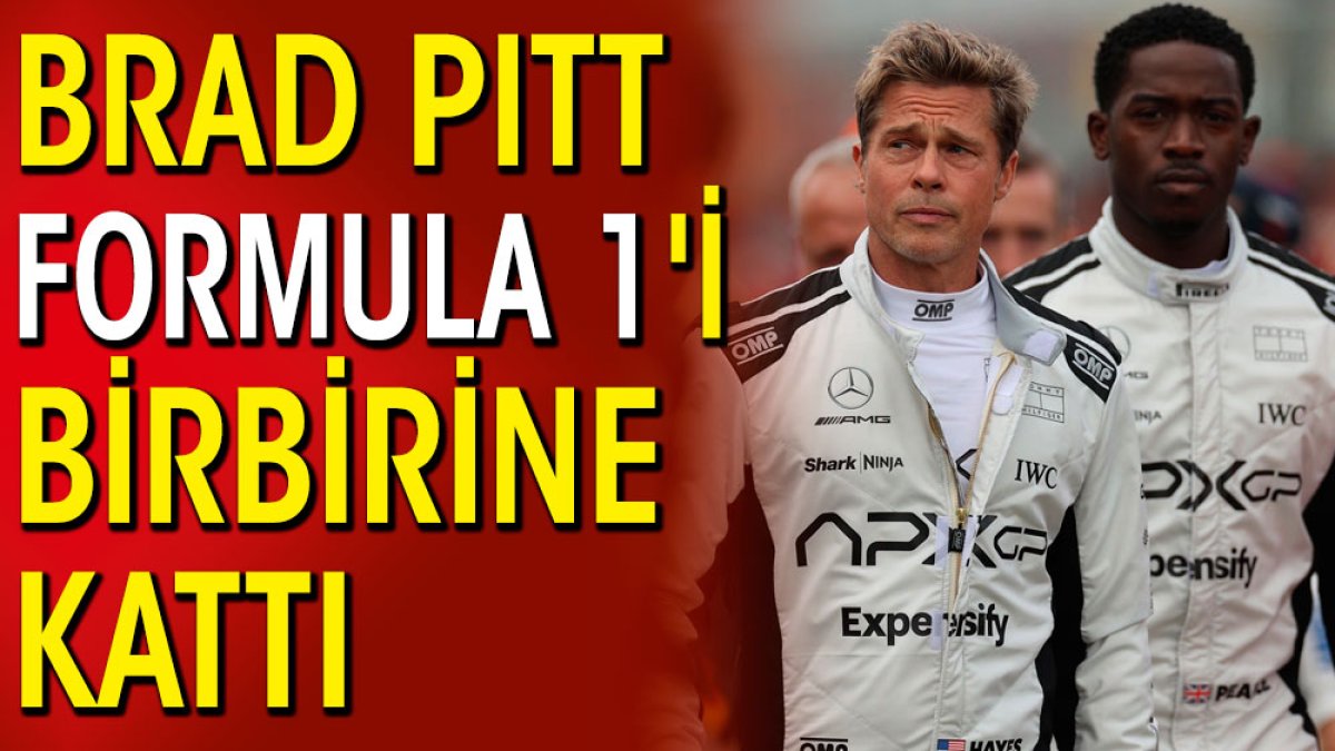 Brad Pitt Formula 1'i birbirine kattı