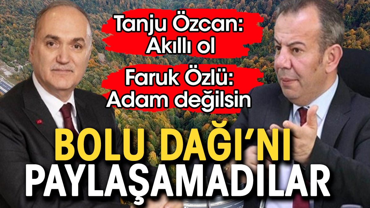 Düzce ile Bolu dağı paylaşamadı. Tanju Özcan'a Faruk Özlü'den jet yanıt