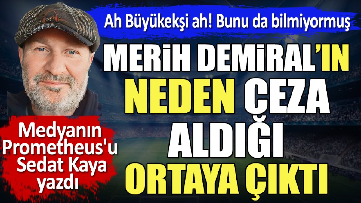 Merih Demiral'ın neden ceza aldığı ortaya çıktı. Mehmet Büyükekşi detayı