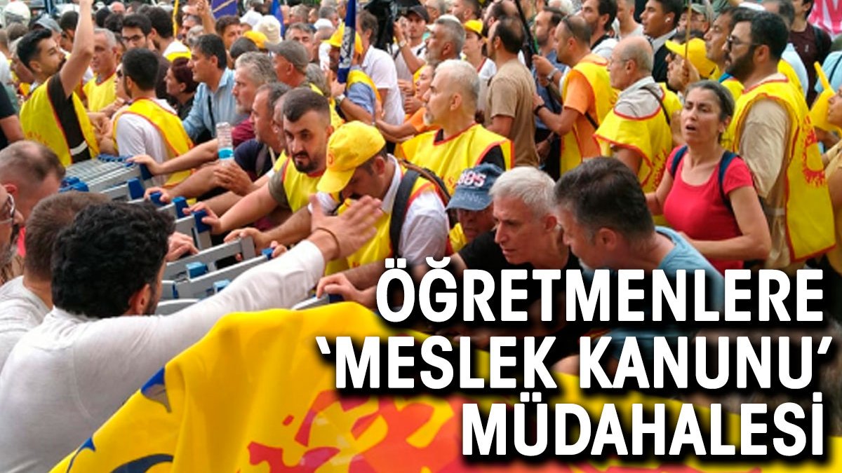 Öğretmenlere 'meslek kanunu' müdahalesi