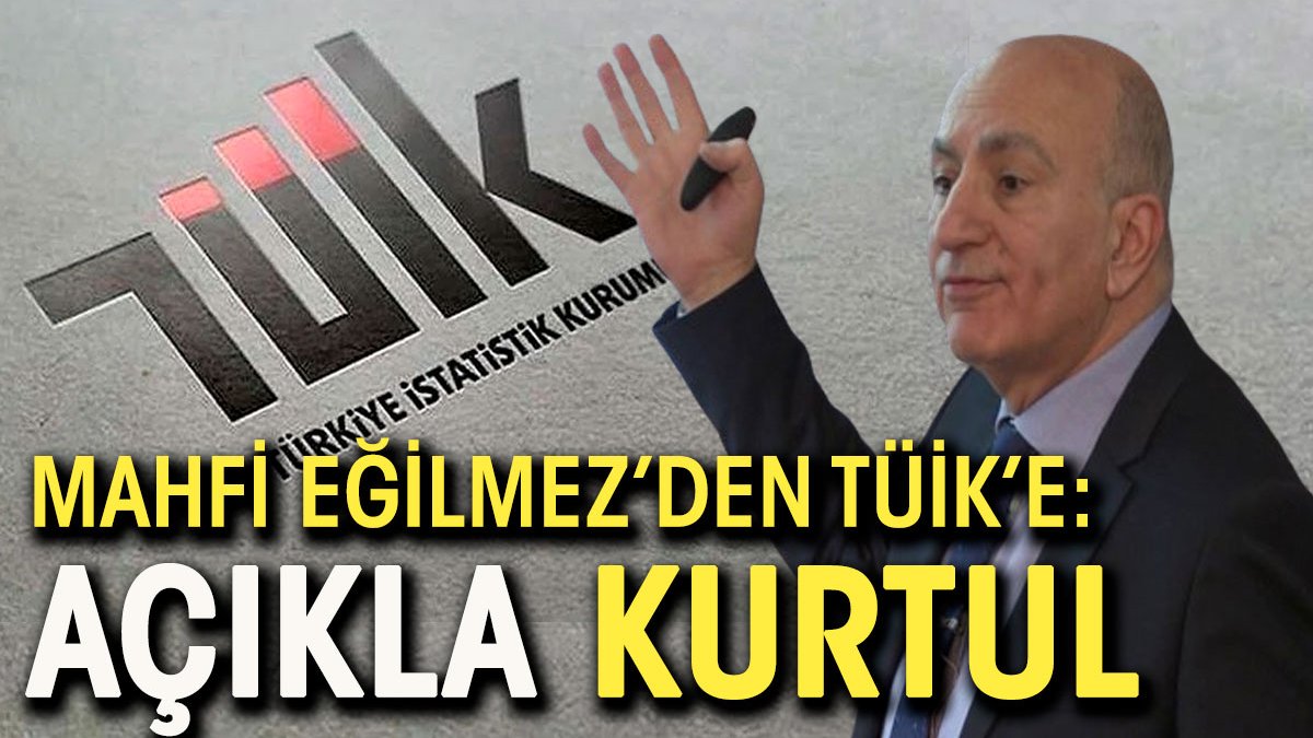 Mahfi Eğilmez'den TÜİK'e: Açıkla kurtul