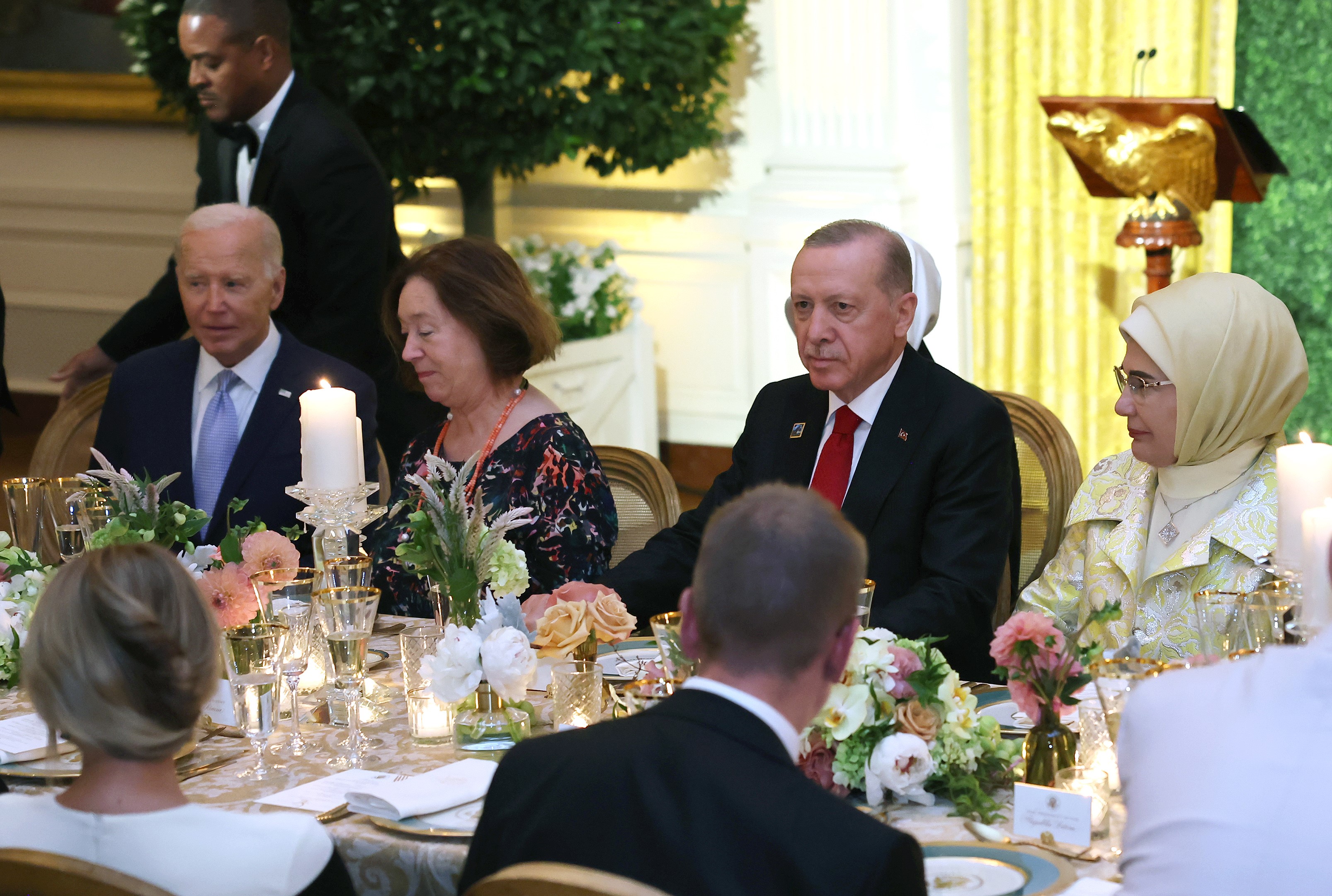 Erdoğan, Biden tarafından verilen akşam yemeğine katıldı