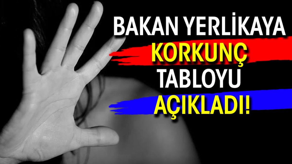 Bakan Yerlikaya korkunç tabloyu açıkladı!