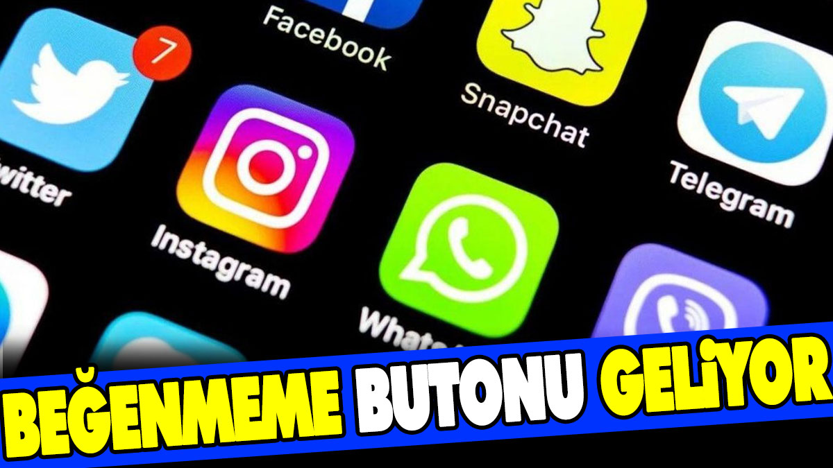 Beğenmeme butonu geliyor