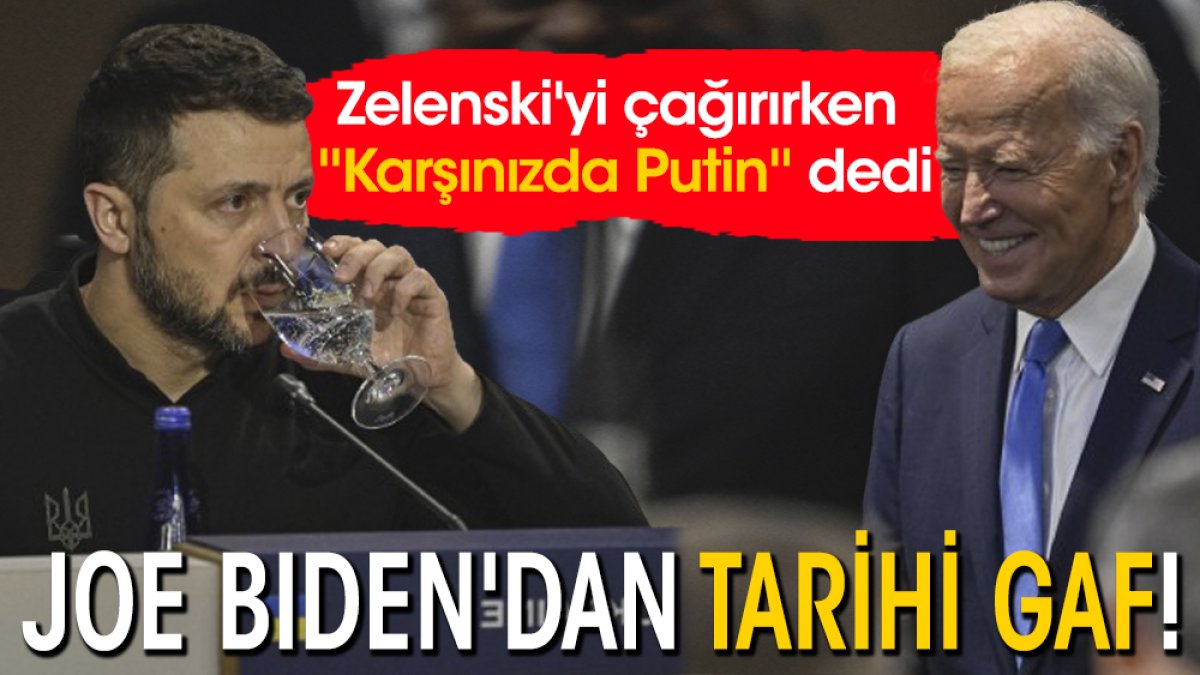 Joe Biden'dan tarihi gaf! Zelenski'yi çağırırken ''Karşınızda Putin'' dedi