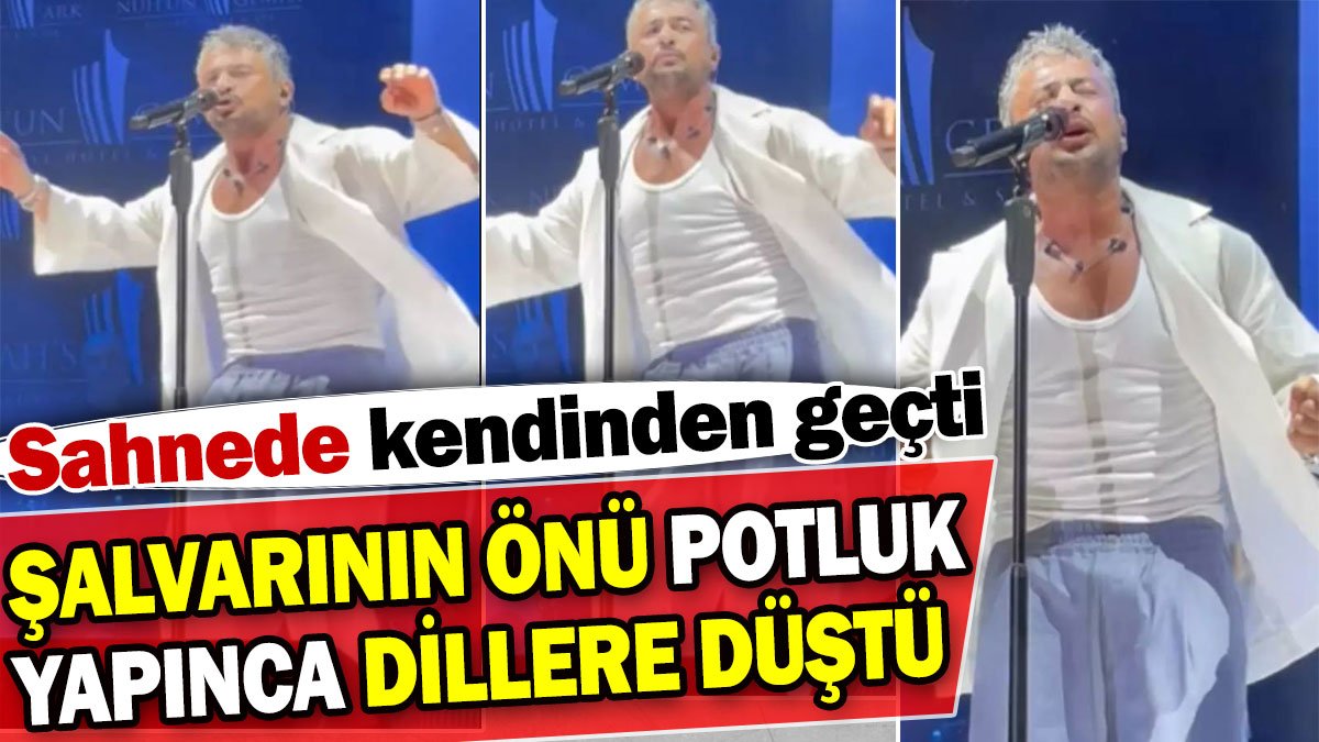 Emre Altuğ'un şalvarı sahnede potluk yapınca dillere düştü