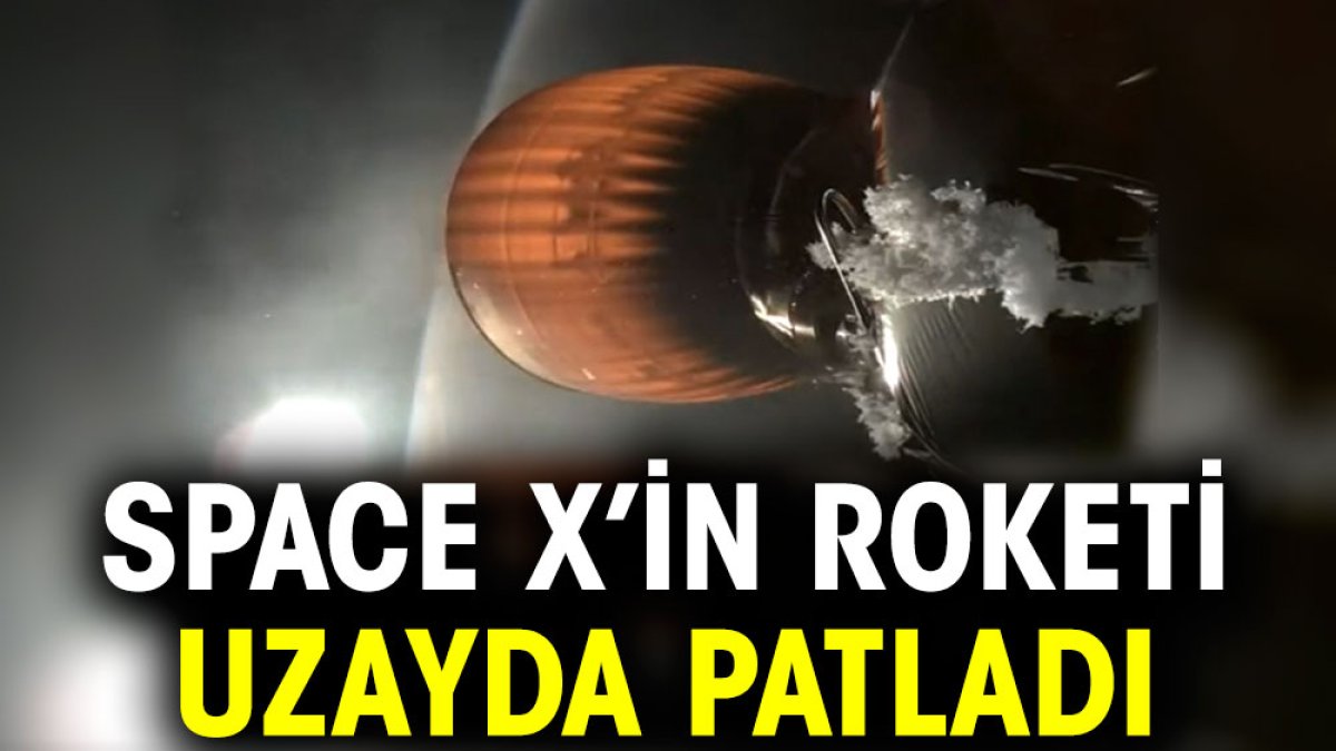 Space X’in roketi uzayda patladı