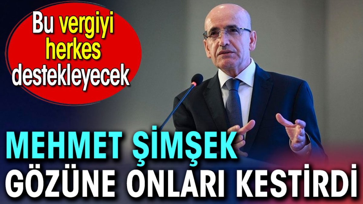 Mehmet Şimşek gözüne onları kestirdi. Bu vergiyi herkes destekleyecek