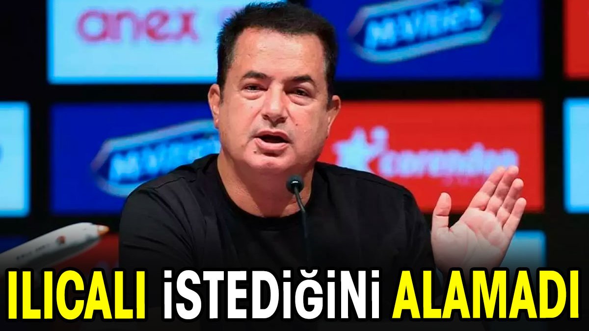 Acun Ilıcalı istediğini alamadı