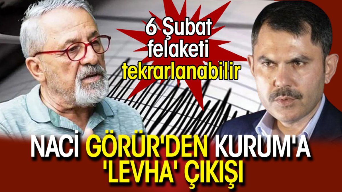 Naci Görür'den Kurum'a 'levha' çıkışı: 6 Şubat felaketi tekrarlanabilir