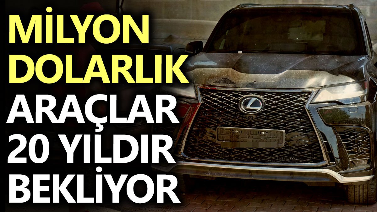 Milyon dolarlık araçlar 20 yıldır bekliyor