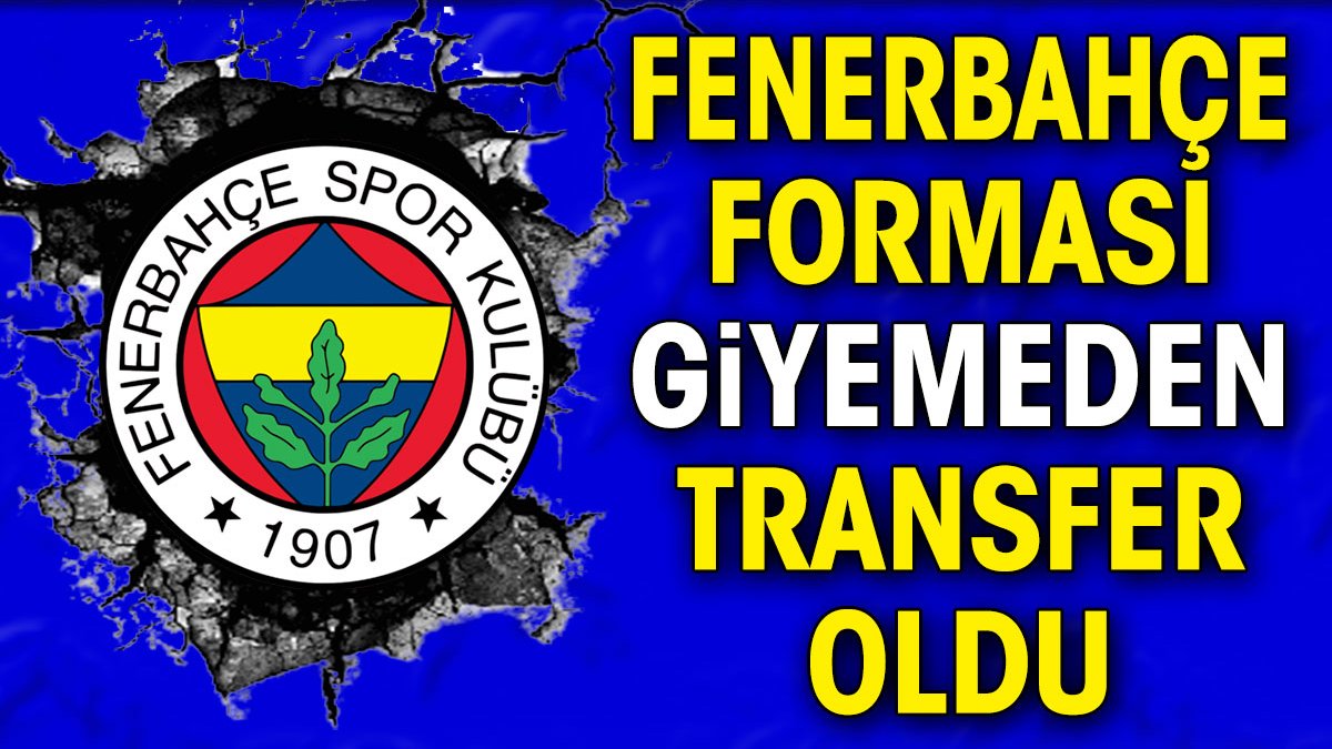 Fenerbahçe forması giyemeden transfer oldu