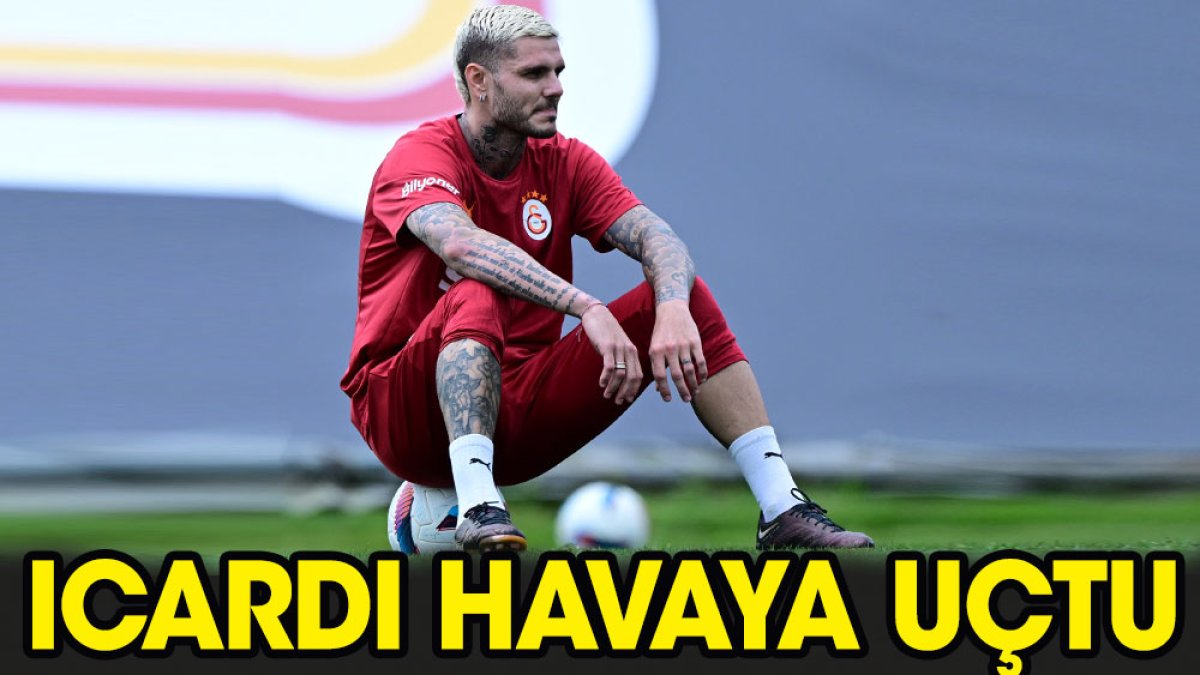 Mauro Icardi havaya uçtu