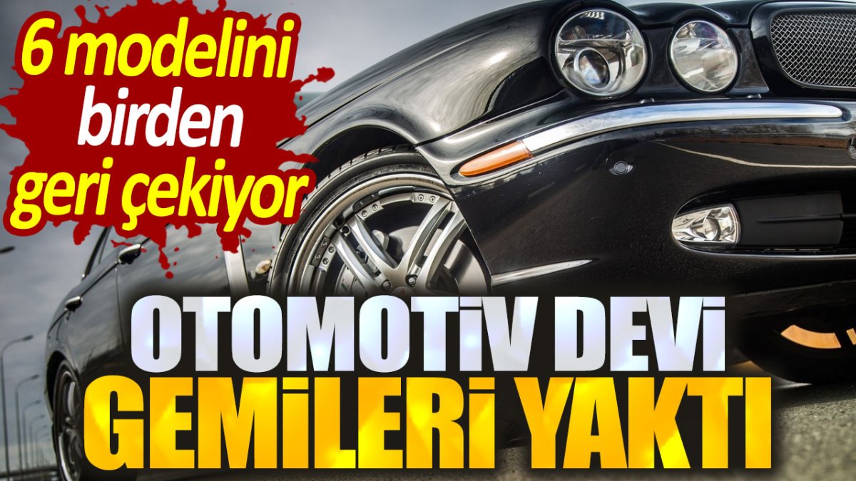 Otomotiv devi gemileri yaktı. 6 modelini birden geri çekiyor