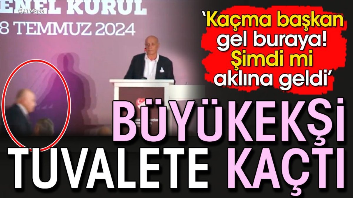 Büyükekşi sıkışınca tuvalete kaçtı