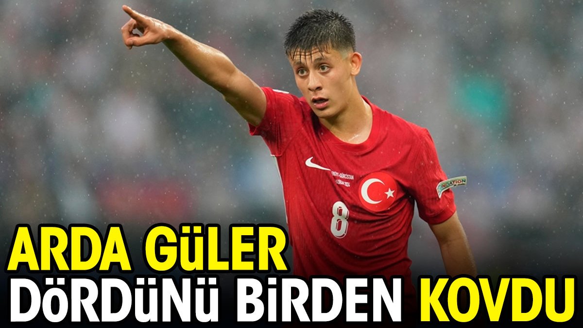 Arda Güler dördünü birden kovdu