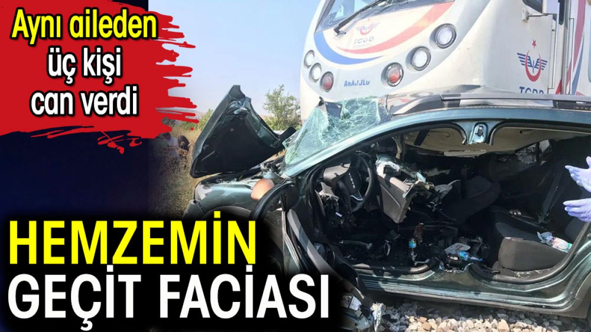 İzmir'de hemzemin geçit faciası: 3 kişi öldü