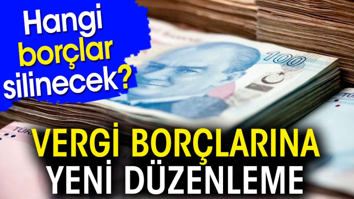 Vergi borçlarına yeni düzenleme. Hangi borçlar silinecek?