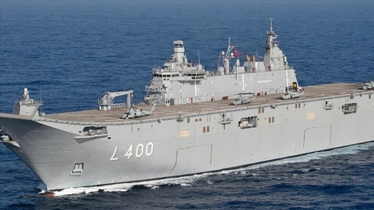 TCG Anadolu Girne’de ziyarete açılıyor