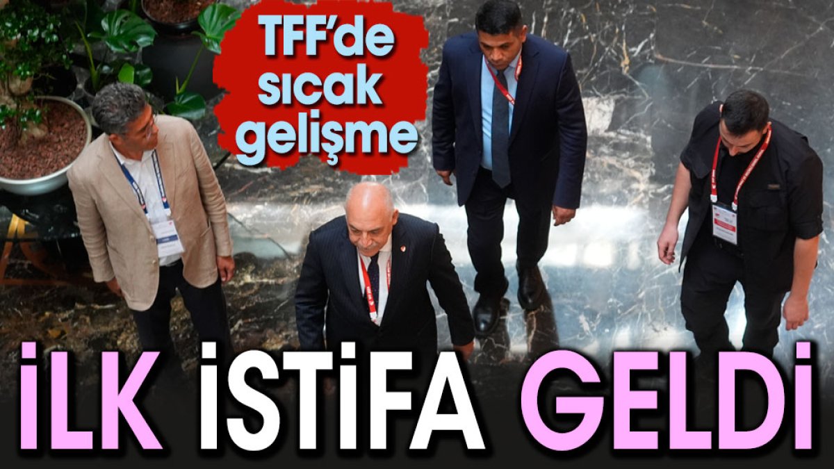 TFF'de istifa. Riva'daki eşyalarını topladı