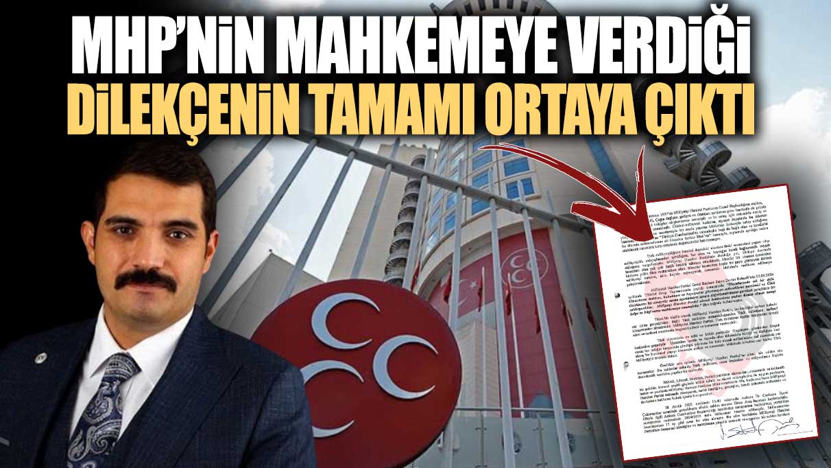 MHP’nin Sinan Ateş davasında mahkemeye verdiği dilekçenin tamamı ortaya çıktı