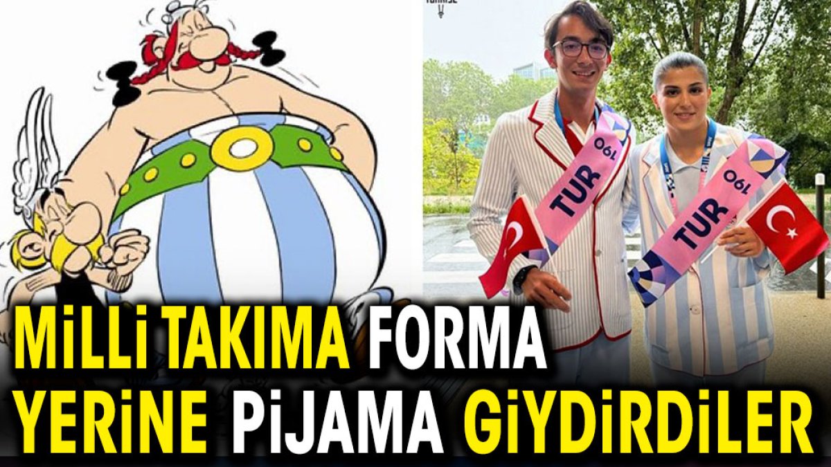 Milli takıma forma yerine pijama giydirdiler