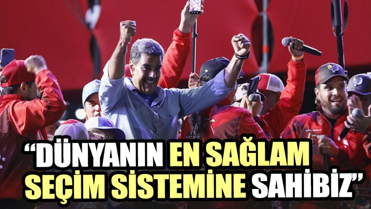 Maduro: Dünyanın en sağlam seçim sistemine sahibiz