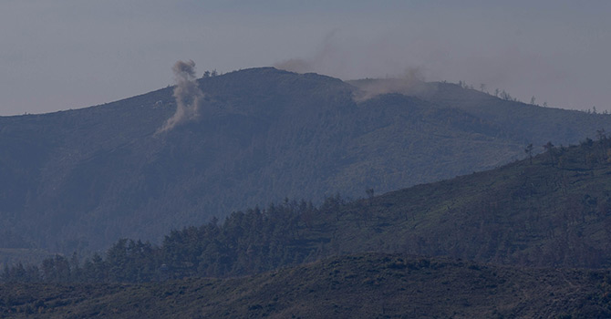 Türkmen bölgesine bomba yağıyor