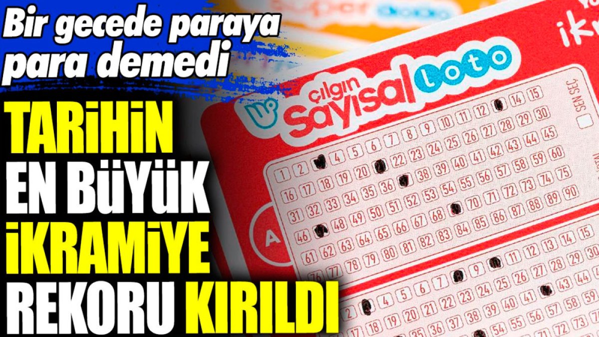 Tarihin en büyük ikramiye rekoru kırıldı. Bir gecede paraya para demedi