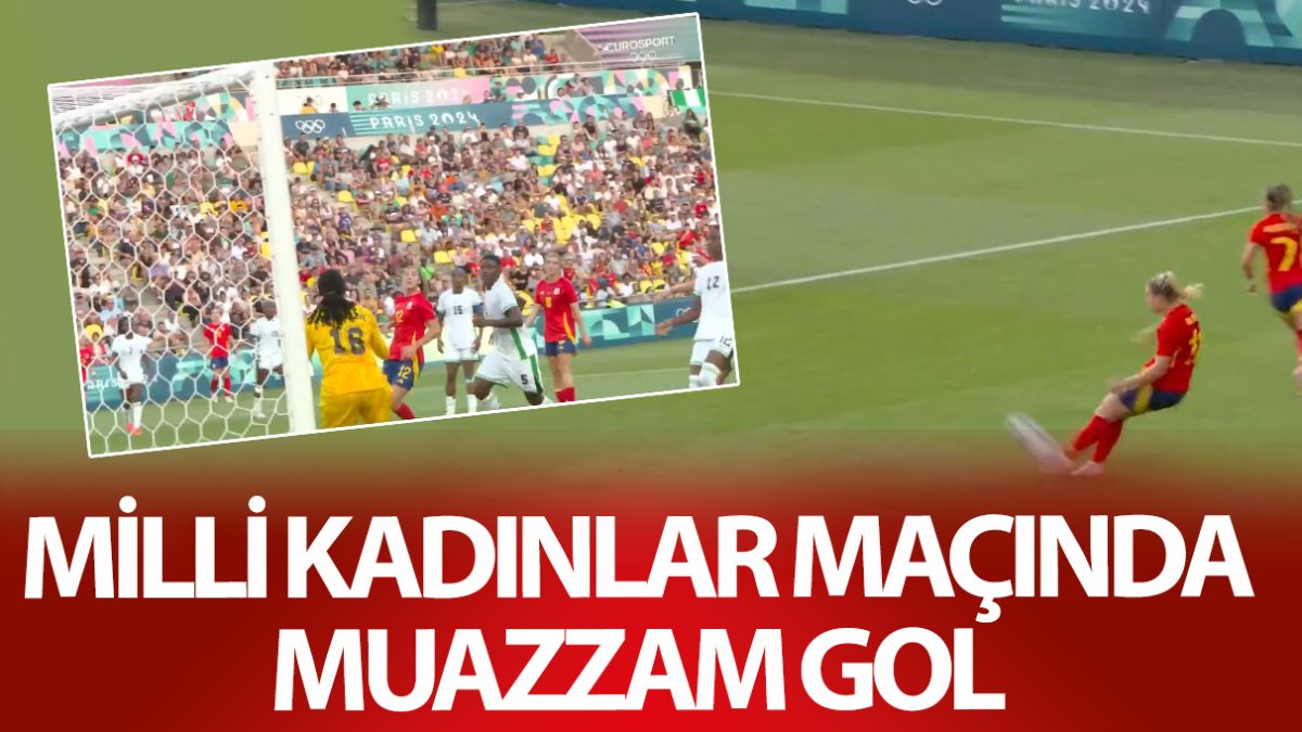 Milli kadınlar maçında muazzam gol