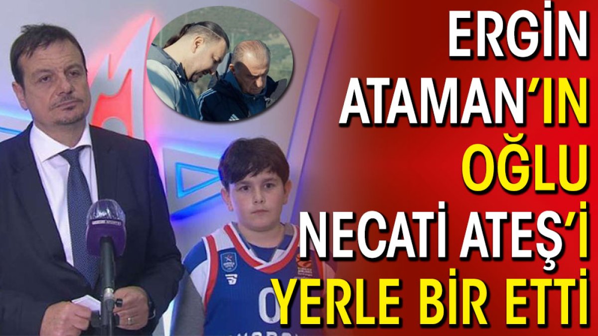 Ergin Ataman'ın oğlu Necati Ateş'i yerle bir etti