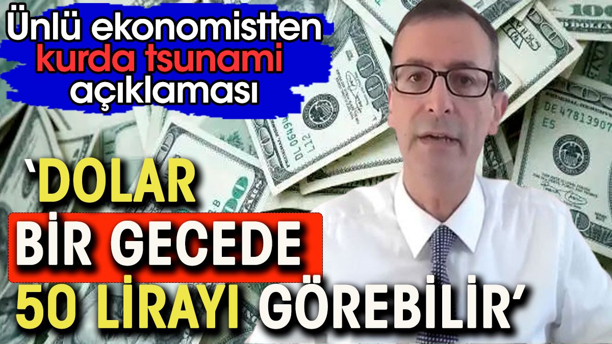 'Dolar bir gecede 50 lirayı görebilir' Ünlü ekonomistten kurda tsunami açıklaması