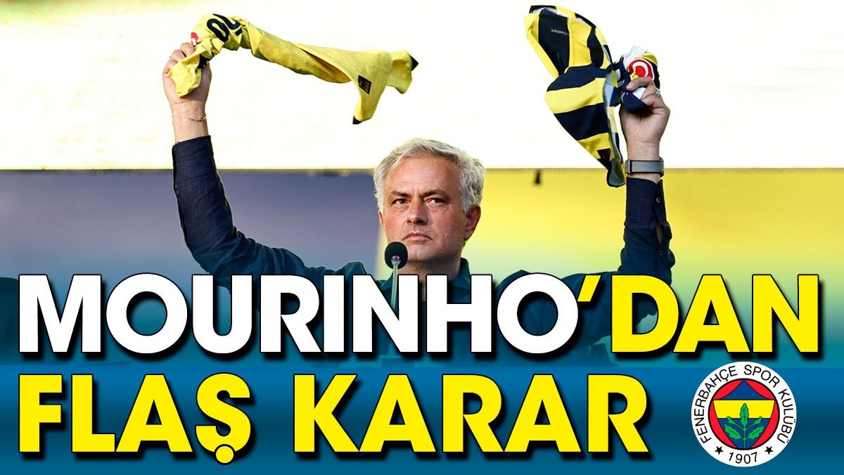 Fenerbahçe Lugano karşısında. İlk 11 belli oldu. Mourinho'dan flaş karar