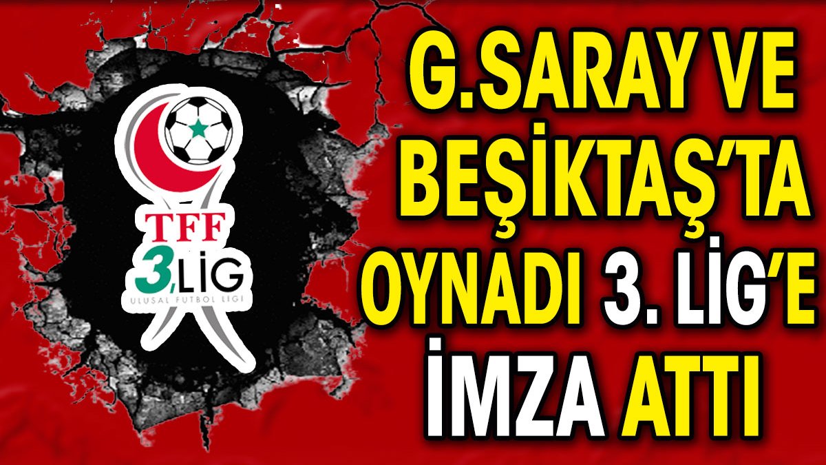 Beşiktaş ve Galatasaray'da oynadı. 3. Lig'e imza attı