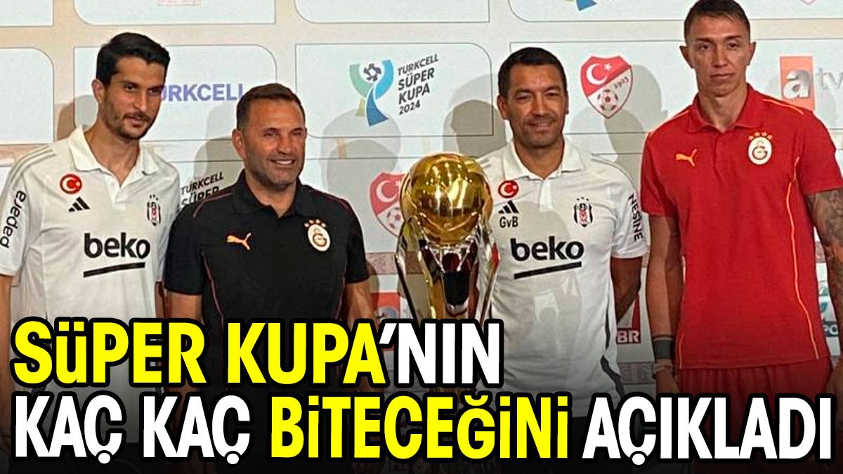 Süper Kupa finalinin kaç kaç biteceğini açıkladı