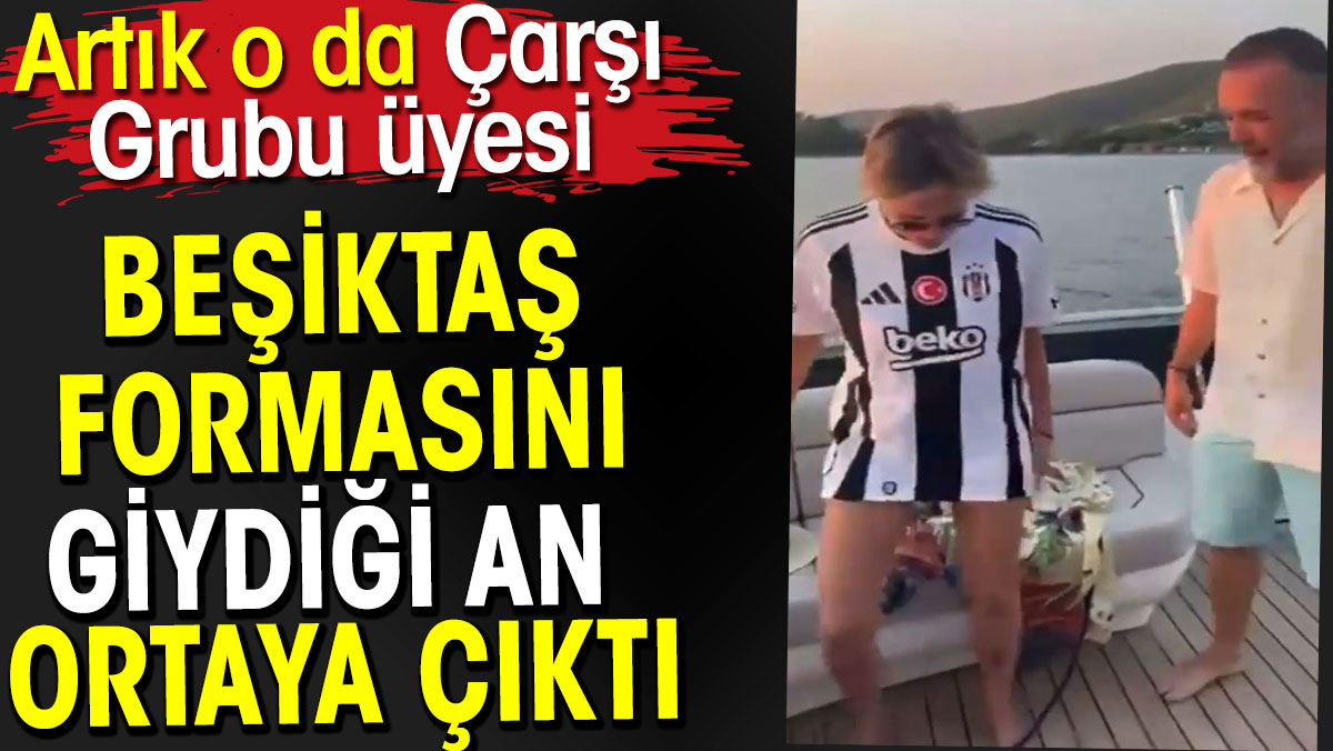 Beşiktaş formasını giydiği an ortaya çıktı. Artık o da Çarşı Grubu üyesi