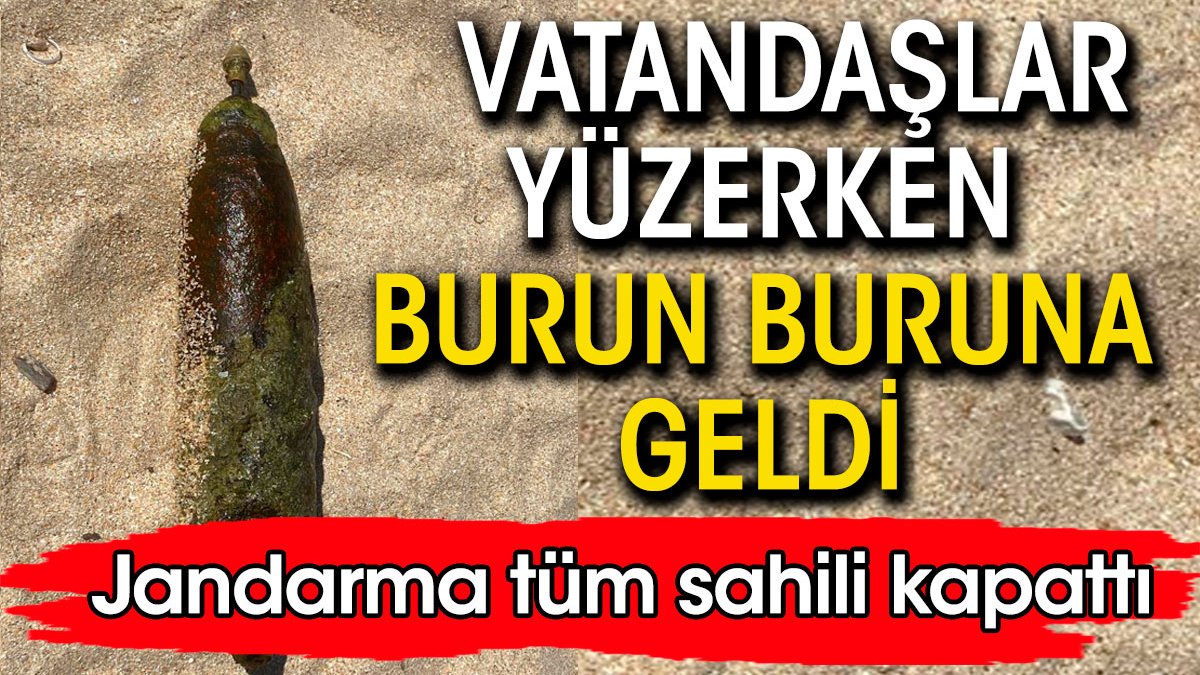 Arnavutköy’de vatandaşlar denizde patlamamış havan mermisi buldu