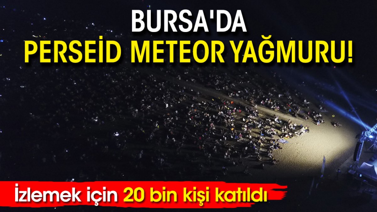 Bursa'da Perseid Meteor Yağmuru! İzlemek için 20 bin kişi katıldı